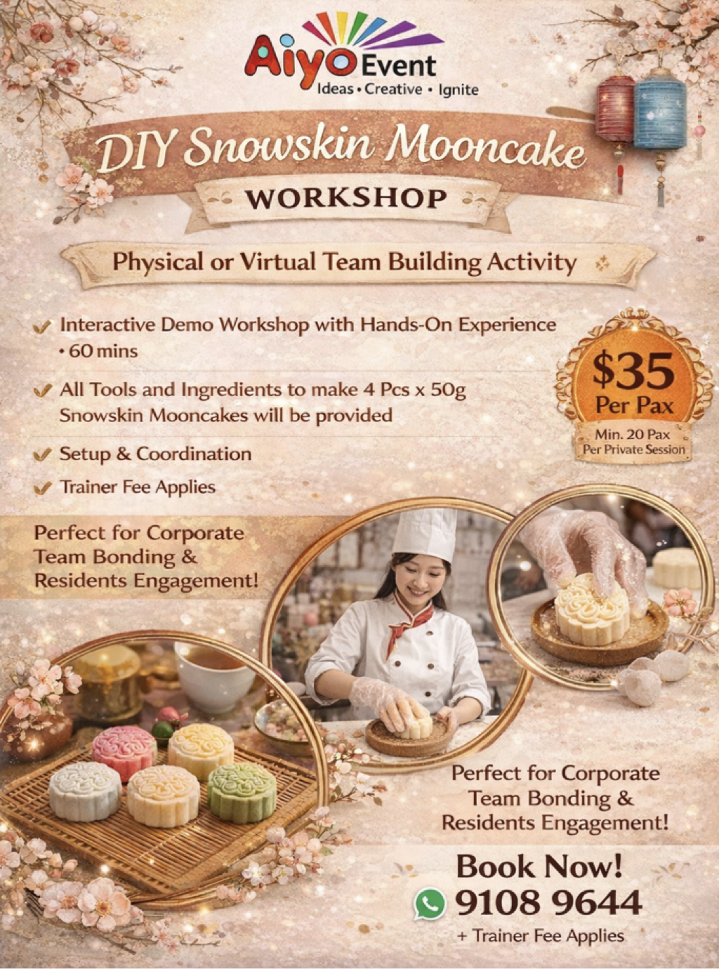DIY Snowskin Mooncake