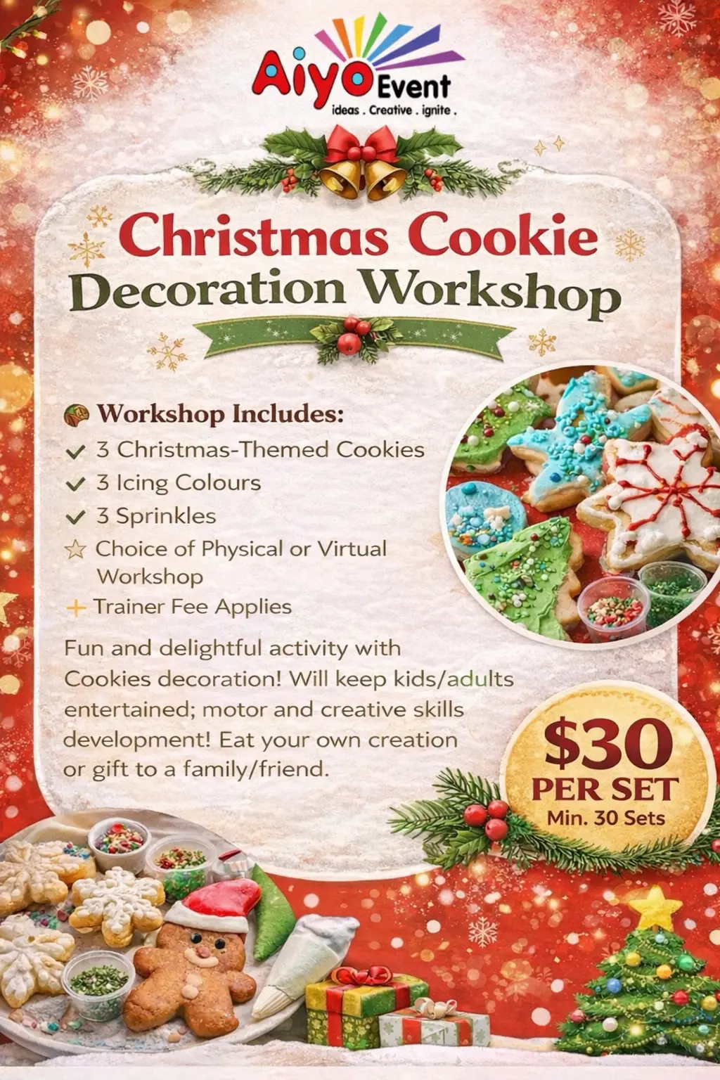 Christmas-Themed Cookies Decoration
