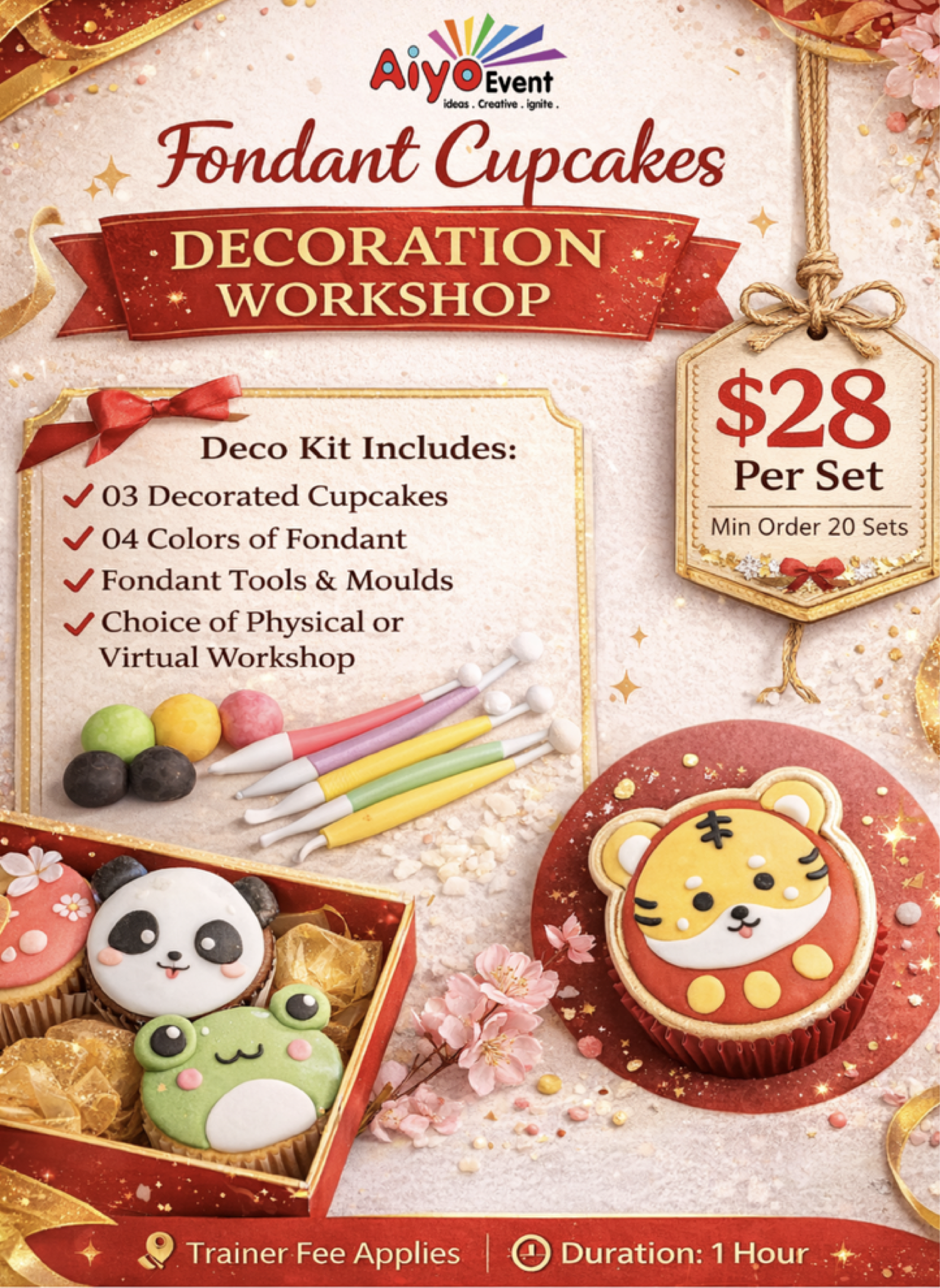 Fondant Cupcakes Decoration