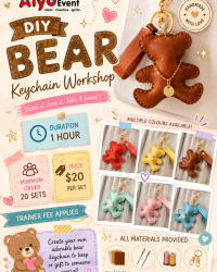 Leather Bear Keychain Workshop