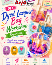 DIY dyed lacquer tote bag